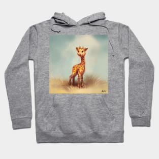 Smiling baby giraffe Hoodie